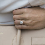 3.0 CT Round Solitaire Moissanite Engagement Ring 4