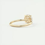 2.0 CT Round Cut Solitaire Moissanite Engagement Ring 10