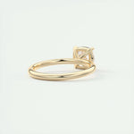 2.15 CT Cushion Cut Solitaire Moissanite Engagement Ring 10