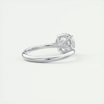 2.0 CT Round Cut Solitaire Moissanite Engagement Ring 3