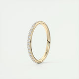 0.74 Round Cut Full Eternity Moissanite Bridal Wedding Band 9