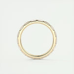 1.02 Baguette Cut Bar Setting Moissanite Bridal Wedding Band 9