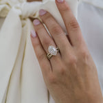1.75 CT Marquise Cut Halo & Pave Moissanite Engagement Ring 8