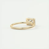 1.91 CT Emerald Cut Solitaire Moissanite Engagement Ring 11