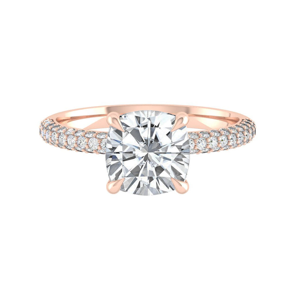 
                  
                    1.7 CT Cushion Hidden Halo Pave Moissanite Engagement Ring 9
                  
                