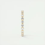 0.69 TCW Round Cut Bubble Prong Moissanite Bridal Wedding Band 6