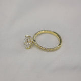 2.0 CT Cushion Hidden Halo & Pave Moissanite Engagement Ring 2