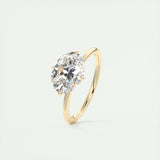 1.91 CT Oval Hidden Halo Moissanite Engagement Ring 10