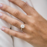 2.77 CT Cushion Cut Hidden Halo Pave Moissanite Engagement Ring 2