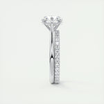 2.0 CT Round Cut Solitaire Moissanite Engagement Ring 5