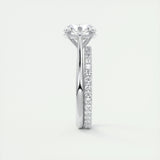 2.0 CT Round Cut Solitaire Moissanite Engagement Ring 5