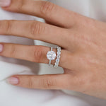 2.50 CT Round Cut Hidden Halo Moissanite Engagement Ring 4