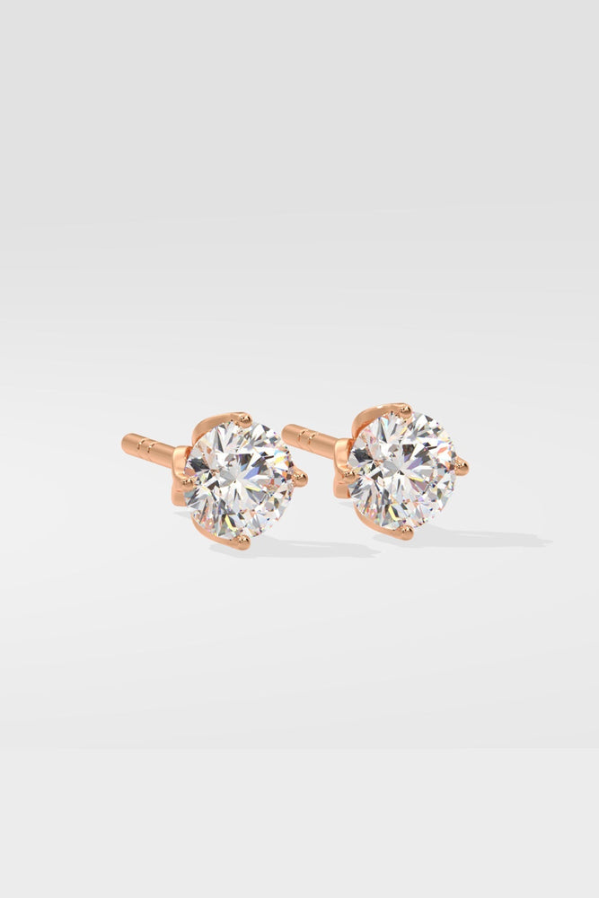 
                  
                    1.0 TCW Round Cut Moissanite Solitaire Stud Earrings 4
                  
                