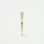 0.22 Round Bezel Open Moissanite Bridal Wedding Band 14