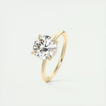 2.0 CT Round Hidden Halo Moissanite Engagement Ring 11
