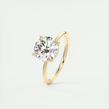 2.0 CT Round Hidden Halo Moissanite Engagement Ring 11