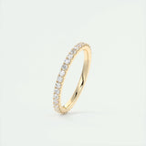 0.74 Round Cut Full Eternity Moissanite Bridal Wedding Band 8