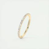 0.37 Round Cut Full Eternity Moissanite Bridal Wedding Band 8