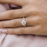 2.10 CT Round Solitaire Moissanite Engagement Ring 8