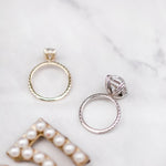 1.85 CT Oval Hidden Halo & Pave Moissanite Engagement Ring 3
