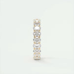 3.15 TCW Oval Cut Shared Prong Moissanite Bridal Wedding Band 8