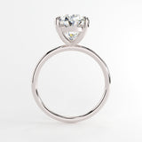 4.0 CT Oval Solitaire Moissanite Engagement Ring 5