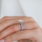 2.50 CT Round Cut Hidden Halo Moissanite Engagement Ring 5