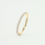 0.74 Round Cut Full Eternity Moissanite Bridal Wedding Band 8