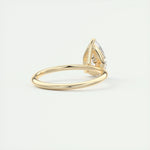 1.93 CT Pear Cut Solitaire Moissanite Engagement Ring 10
