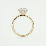 2.08 CT Princess Hidden Halo Moissanite Engagement Ring 13
