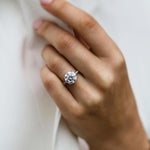 3.10 CT Round Pave Moissanite Engagement Ring 3