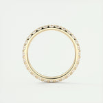 0.84 Round Cut Shared Prong Moissanite Bridal Wedding Band 10