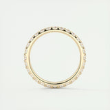 0.84 Round Cut Shared Prong Moissanite Bridal Wedding Band 10