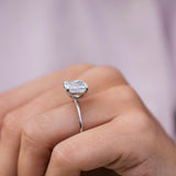 4.50 CT Cushion Cut Solitaire Moissanite Engagement Ring 2