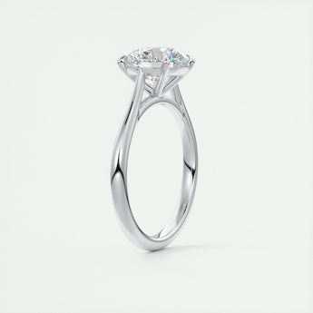 2.0 CT Round Cut Solitaire Moissanite Engagement Ring 6