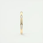 0.09 Round Cut Flush Moissanite Bridal Wedding Band 11