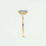 1.19 CT Round Rose Cut  Solitaire Moissanite Engagement Ring 20