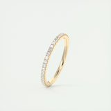 0.36 Round Cut Full Eternity Moissanite Bridal Wedding Band 7