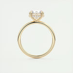 2.0 CT Round Hidden Halo Moissanite Engagement Ring 14