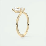 1.93 CT Pear Cut Solitaire Moissanite Engagement Ring 13