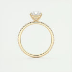 1.91 CT Oval Cut Pave Moissanite Engagement Ring 15