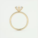 2.0 CT Round Cut Pave Moissanite Engagement Ring 14