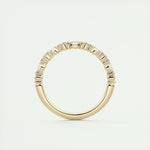 0.32 Marquise & Round Alternative Moissanite Wedding Band 16