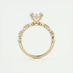 2.0 CT Round Pave Moissanite Engagement Ring 14