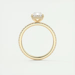 2.10 CT Radiant Cut Pave Style Moissanite Engagement Ring 15