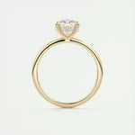 2.15 CT Cushion Hidden Halo Moissanite Engagement Ring 14