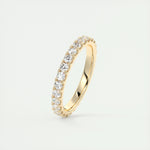0.84 Round Cut Shared Prong Moissanite Bridal Wedding Band 8