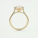 1.35 CT Round Cut Solitaire Moissanite Engagement Ring 13