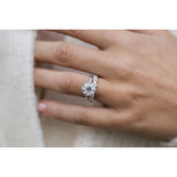 2.50 CT Old Mine Round Moissanite Engagement Ring 4