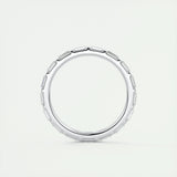 1.02 Baguette Cut Bar Setting Moissanite Bridal Wedding Band 5